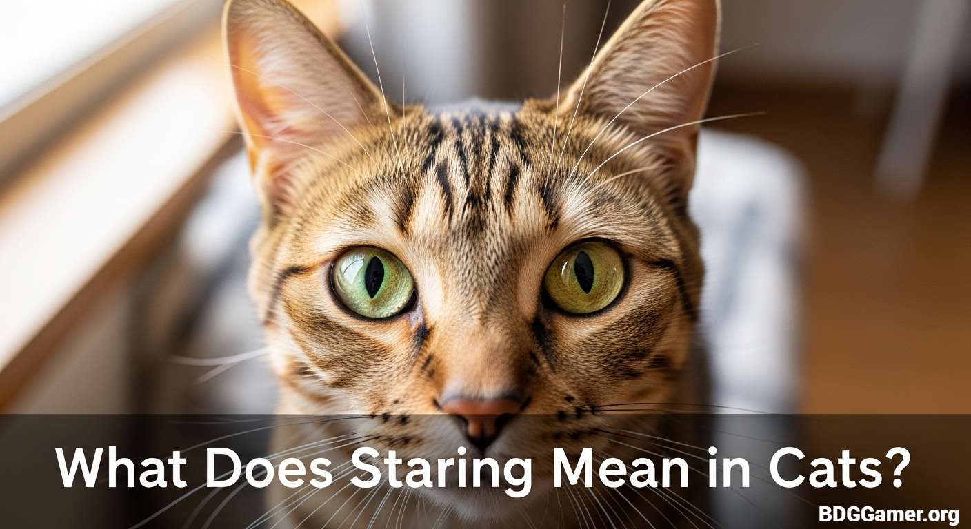 What Does Staring Mean in Cats